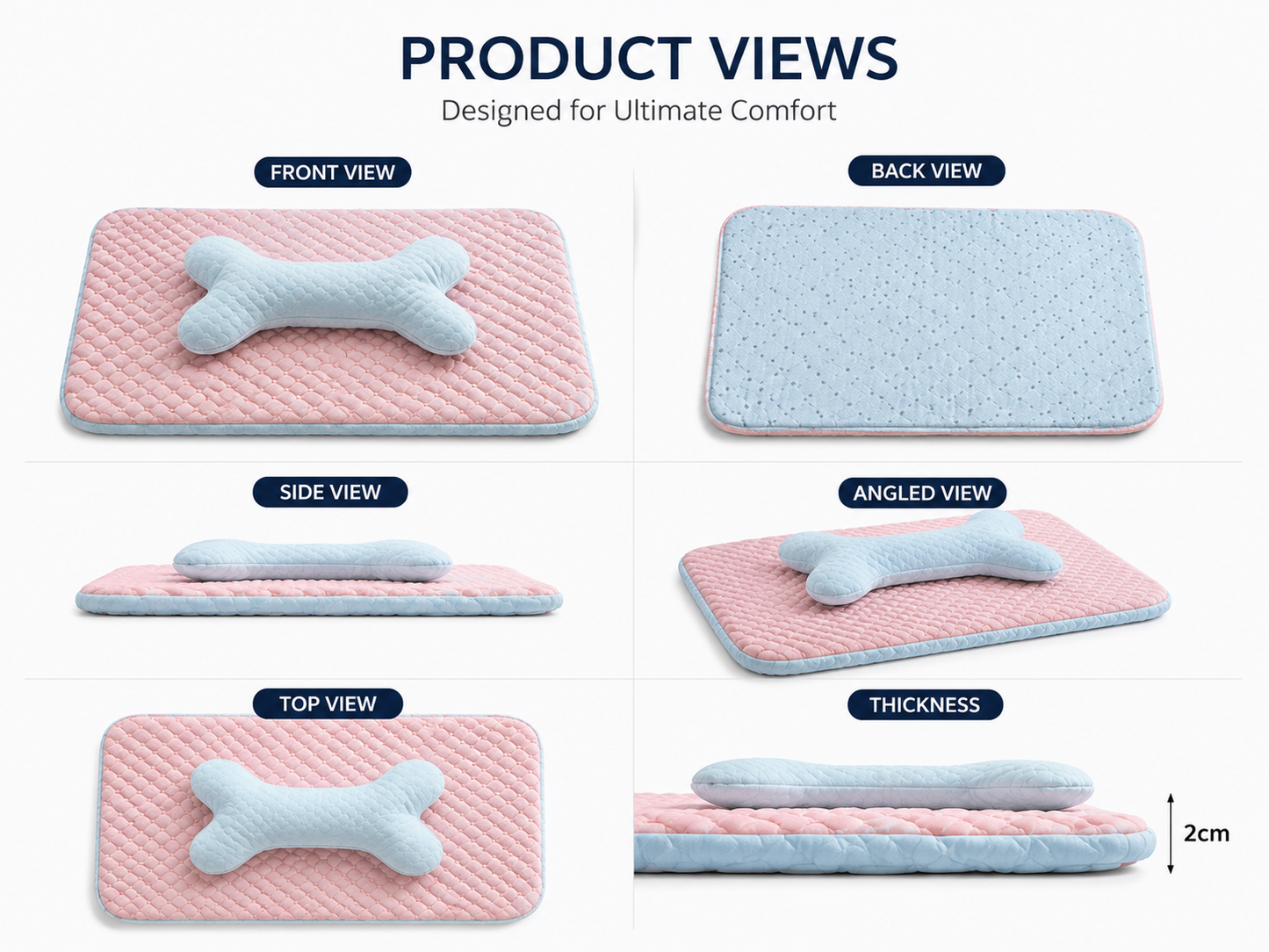 Dog Bed Breathable Cooling Spring Summer Pet Sleeping Mat For Small Medium Dogs Cats Soft Non-slip Dog Kennel Pet Supplies Pet Products
