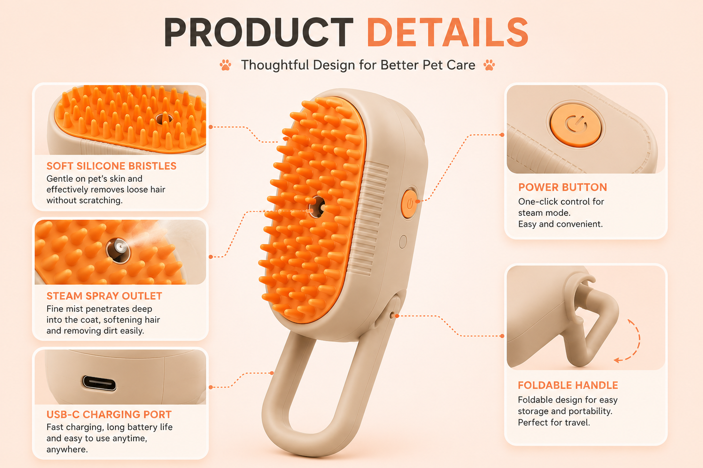 Carey Pet™ ZenSteam: The Ultimate Massage & Grooming Experience