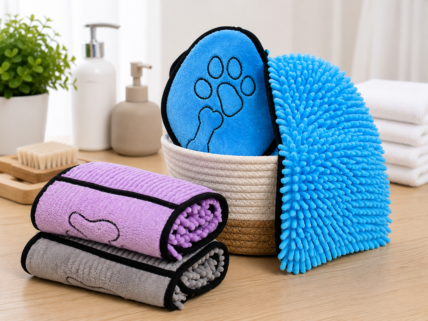 Ultra-Plush Microfiber Quick-Dry Pet Towel