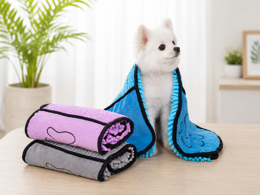 Ultra-Plush Microfiber Quick-Dry Pet Towel