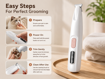 Careypet Precision LED Waterproof Mini Clipper