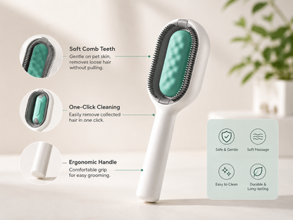 CareyPet Grooming Brush To Remove Floating Hair